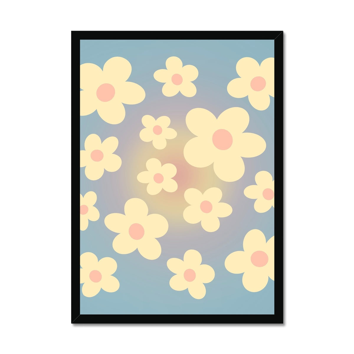 sunset daisy Framed Print