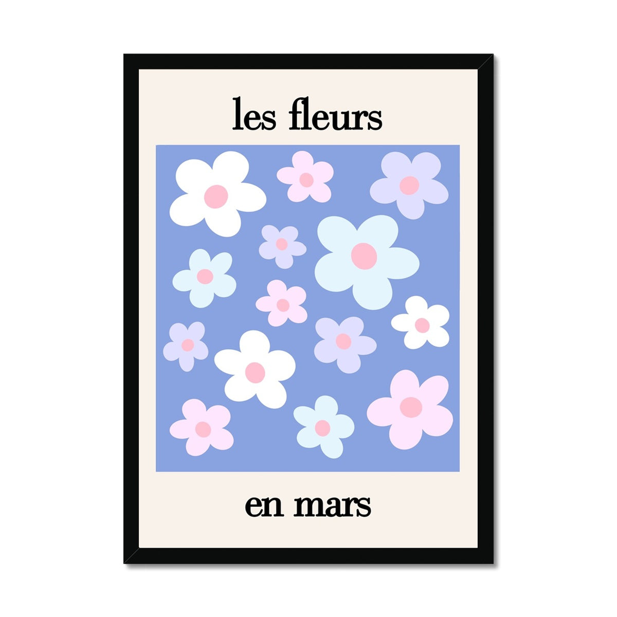 les fleurs Framed Print