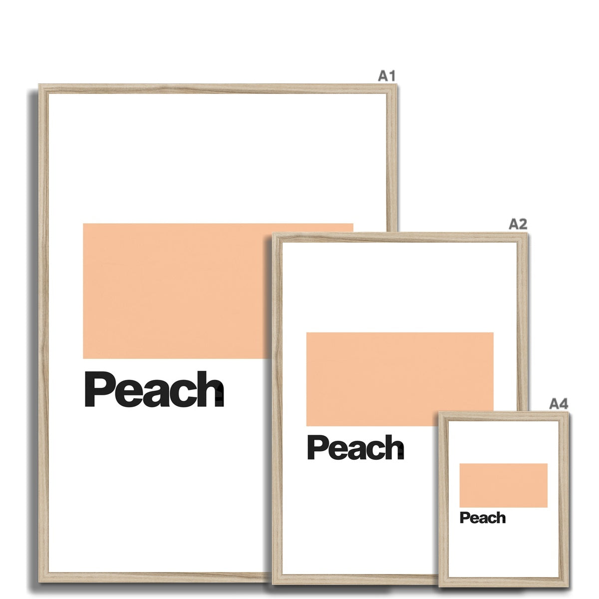 Peach Framed Print