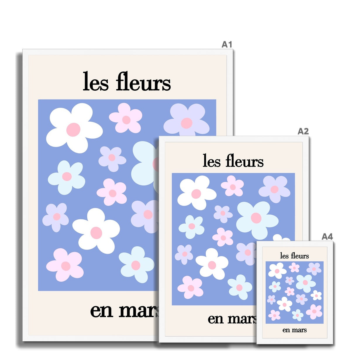 les fleurs Framed Print