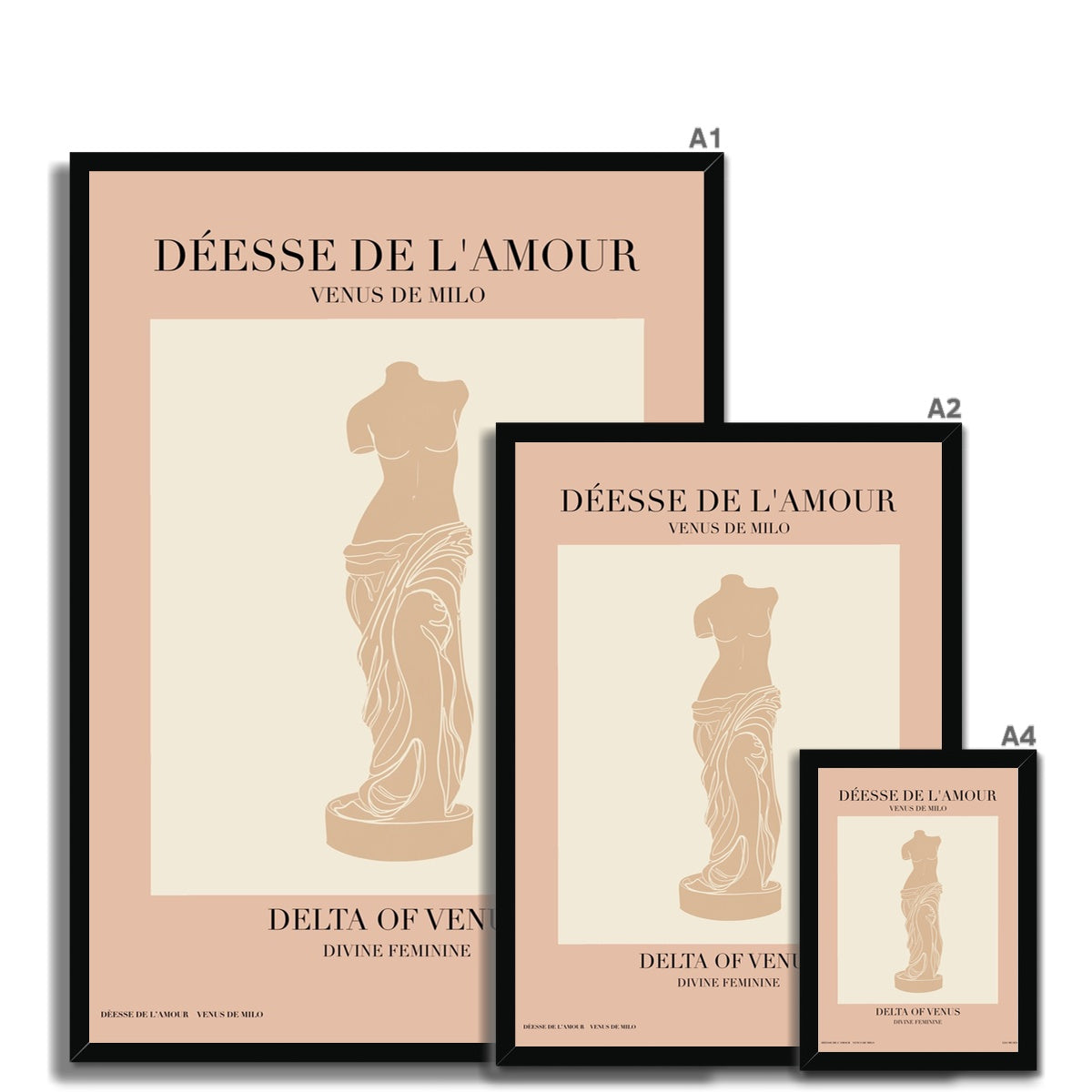 © les muses / Divine Feminine is a dreamy wall art collection featuring line art drawings of the female figure. The minimalist feminine art prints add a vintage touch to any wall gallery.