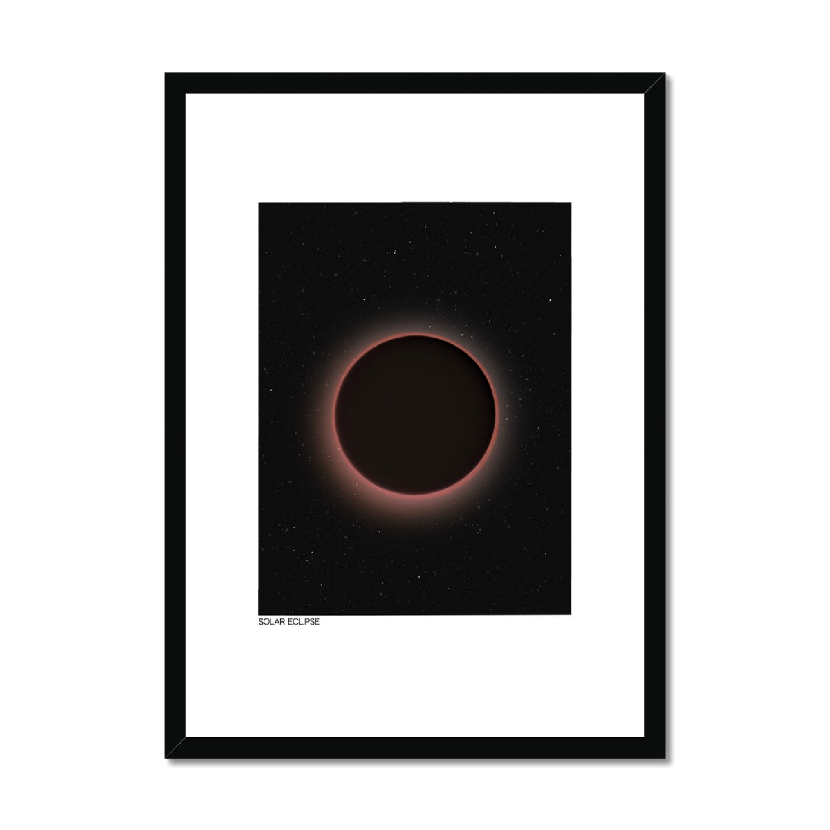 solar eclipse Framed & Mounted Print