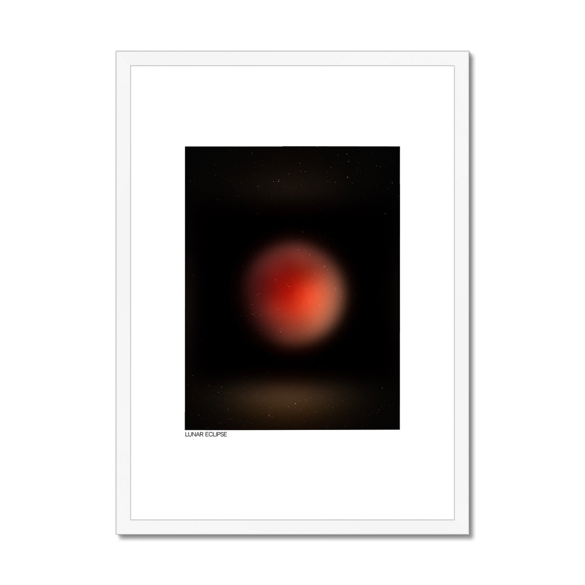 lunar eclipse Framed & Mounted Print