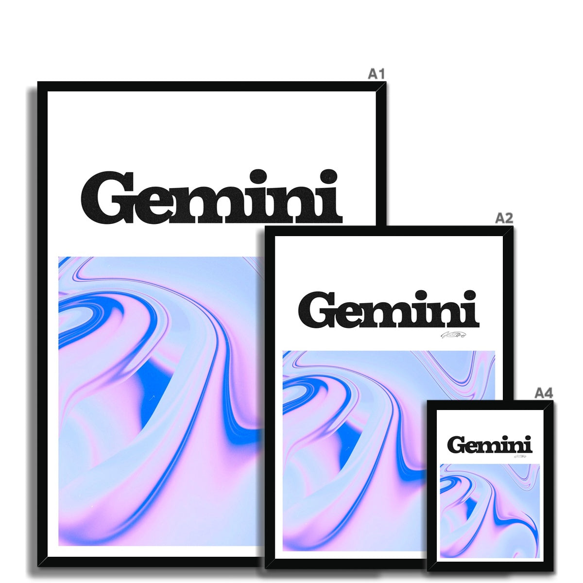 Our Gemini Aura art print is the perfect wall art to show off your star sign. Find a zodiac gradient print or poster in our astrology collection.