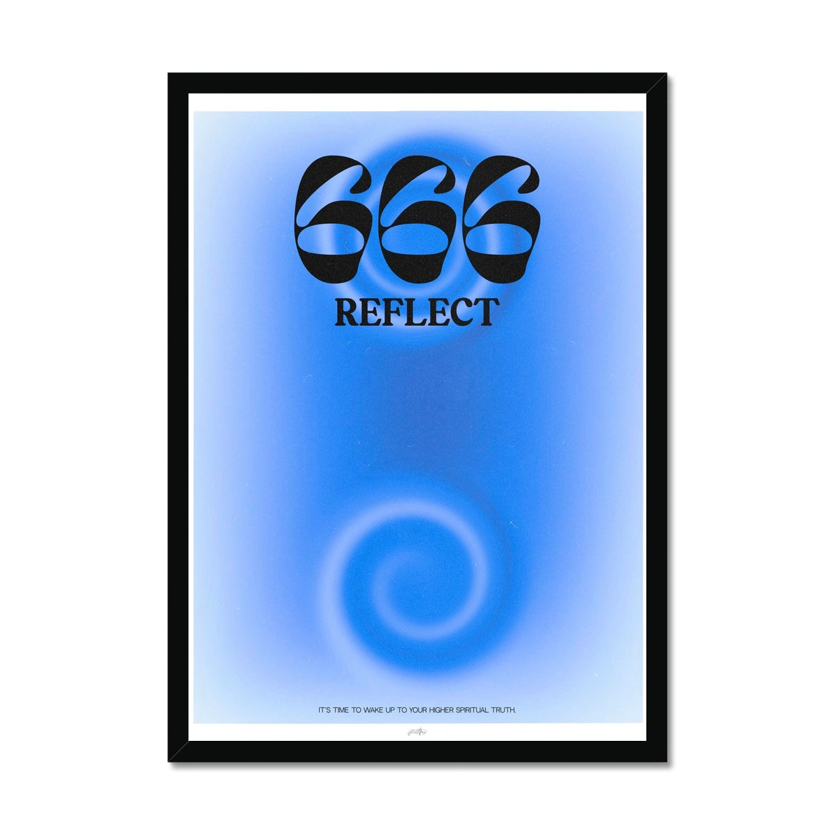 An angel number art print with a gradient aura. Add a touch of angel energy to your walls with a angel number auras. The perfect wall art posters to create a soft and dreamy aesthetic with your apartment or dorm decor. 666 Reflect: It Is Time To Wake Up To Your Higher Spiritual Truth.