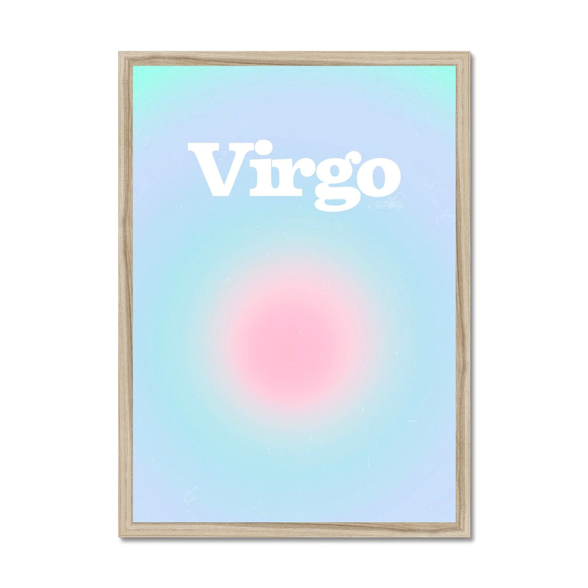 Virgo Aura art print by Les Muses. Zodiac sign wall art. Astrology artwork collection.