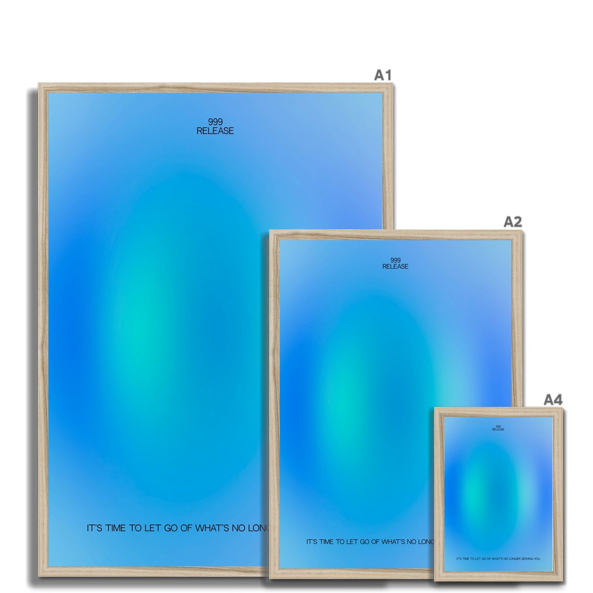 An angel number art print with a gradient aura. Add a touch of angel energy to your walls with a angel number auras. The perfect wall art posters to create a soft and dreamy aesthetic with your apartment or dorm decor. 999 Release: It’s Time To Let Go Of What’s No Longer Serving You.