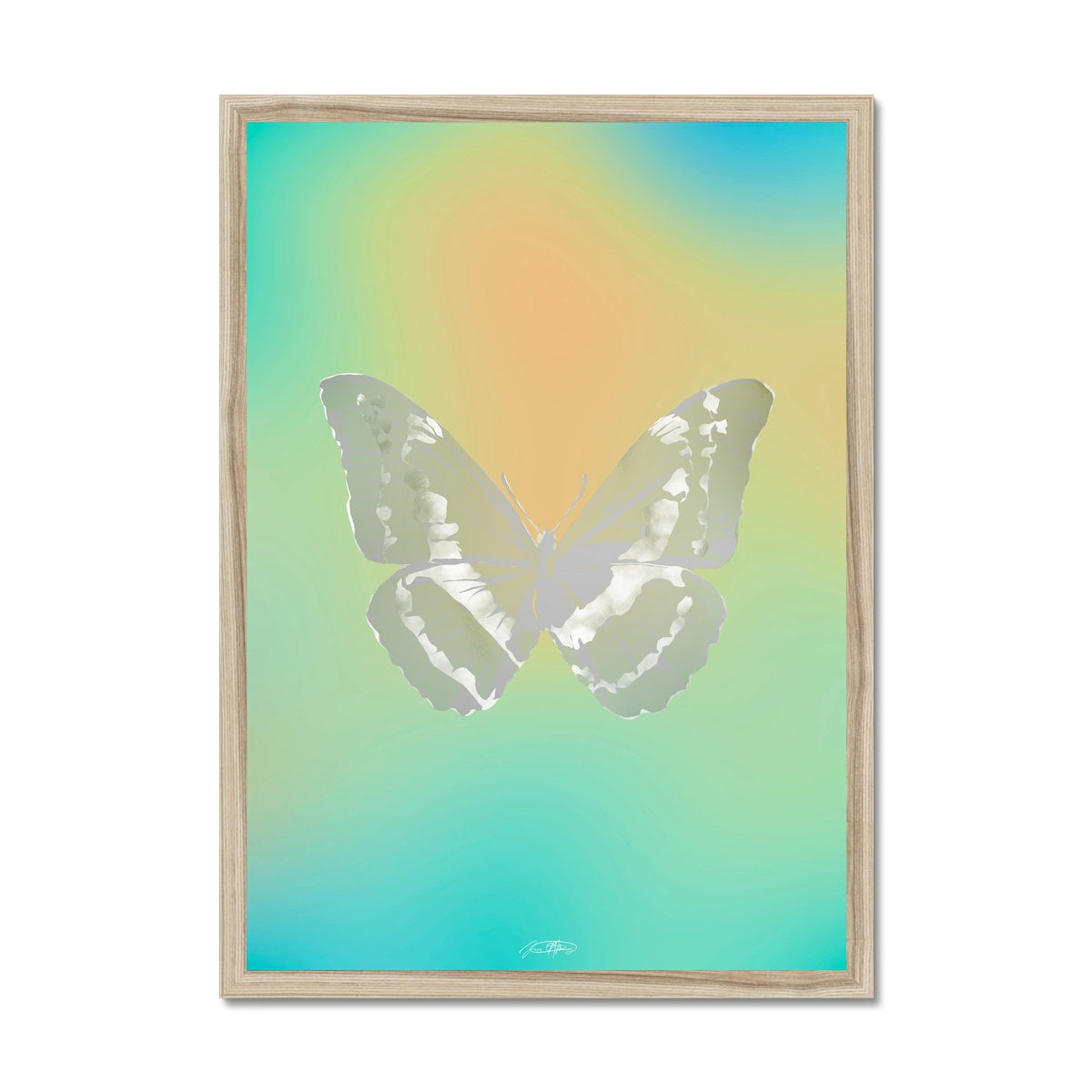 © les muses / Psyches is a collection of butterfly art prints featuring original illustrations of butterflies in an array with aura, gradient and glitter colors. The collection was inspired from the formal greek word psyche, thought to be the soul of the dead, and is comprised of over a hundred dreamy danish pastel butterfly posters, with silver and gold foil options. 