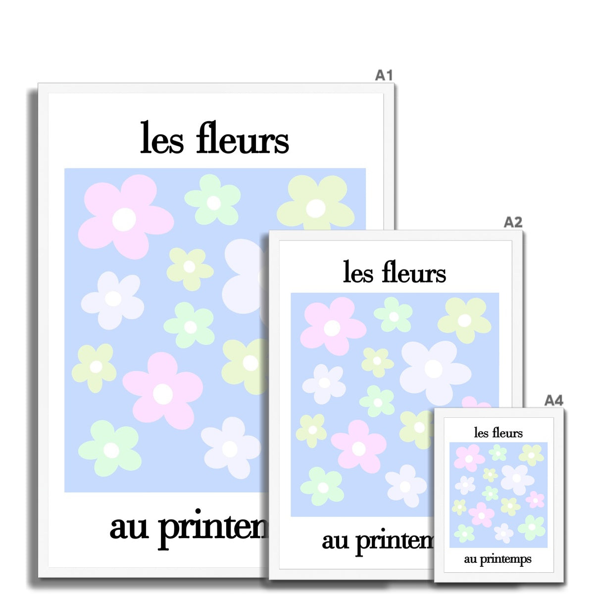 les fleurs Framed Print