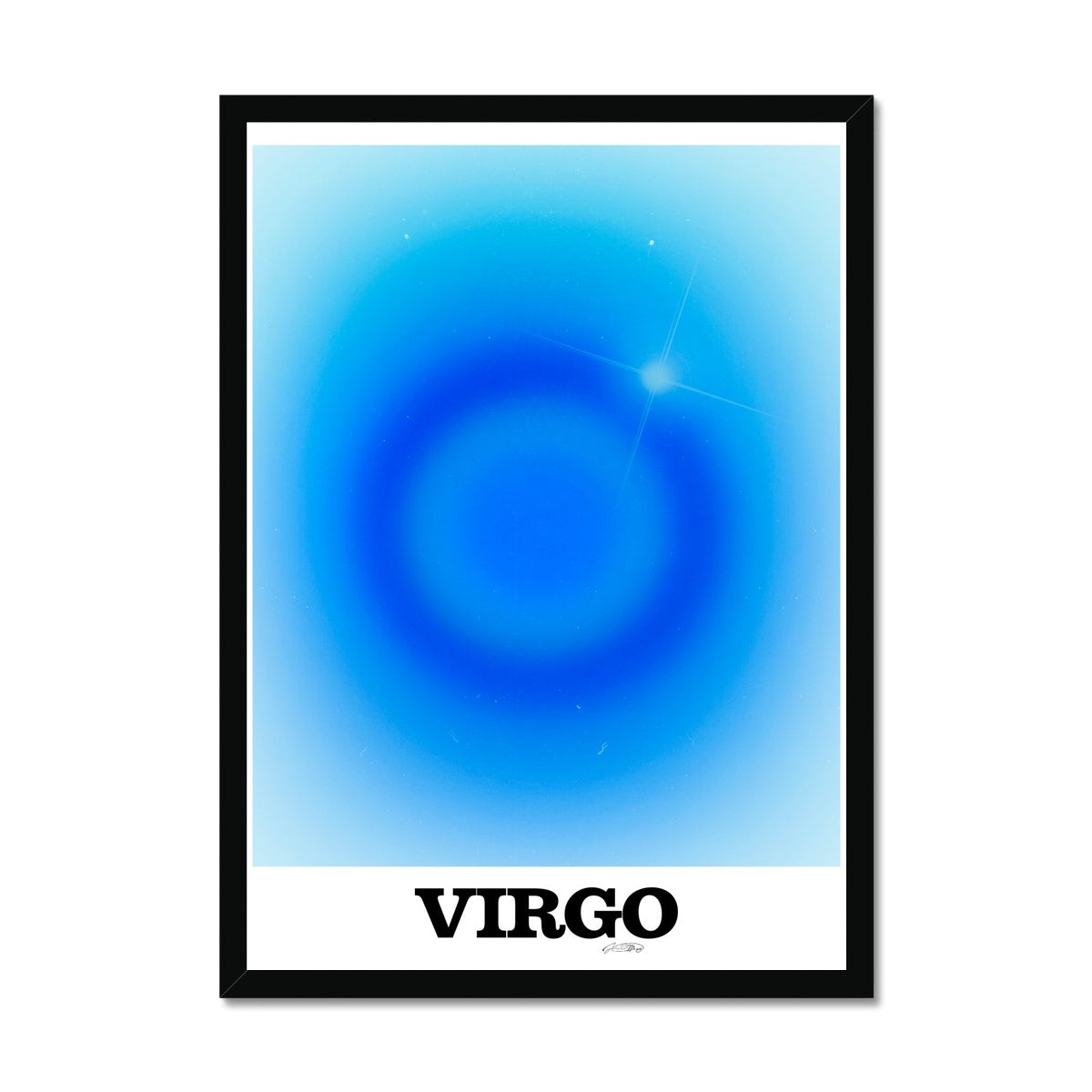 Virgo Aura art print by Les Muses. Zodiac sign wall art. Astrology artwork collection.