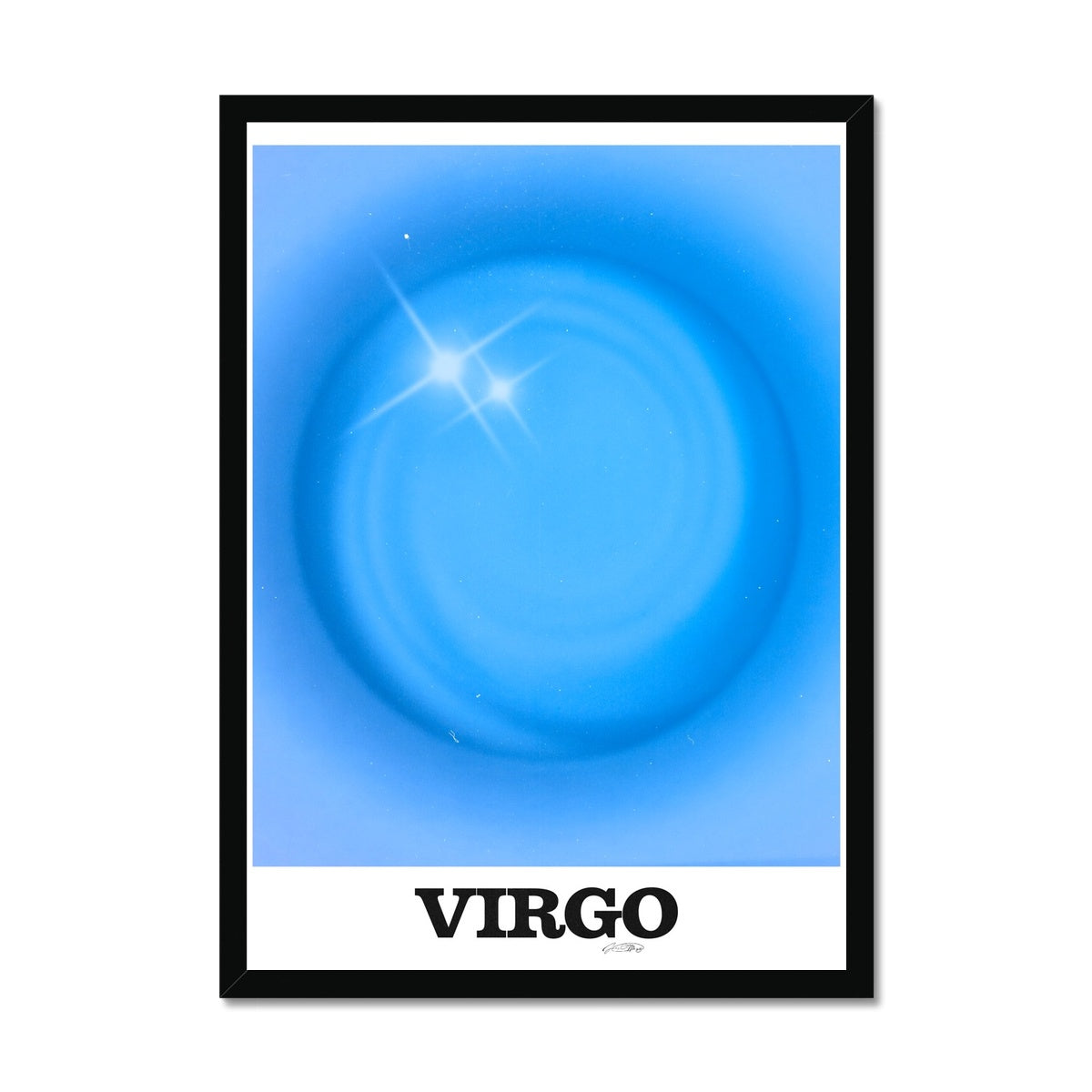 Virgo Aura art print by Les Muses. Zodiac sign wall art. Astrology artwork collection.