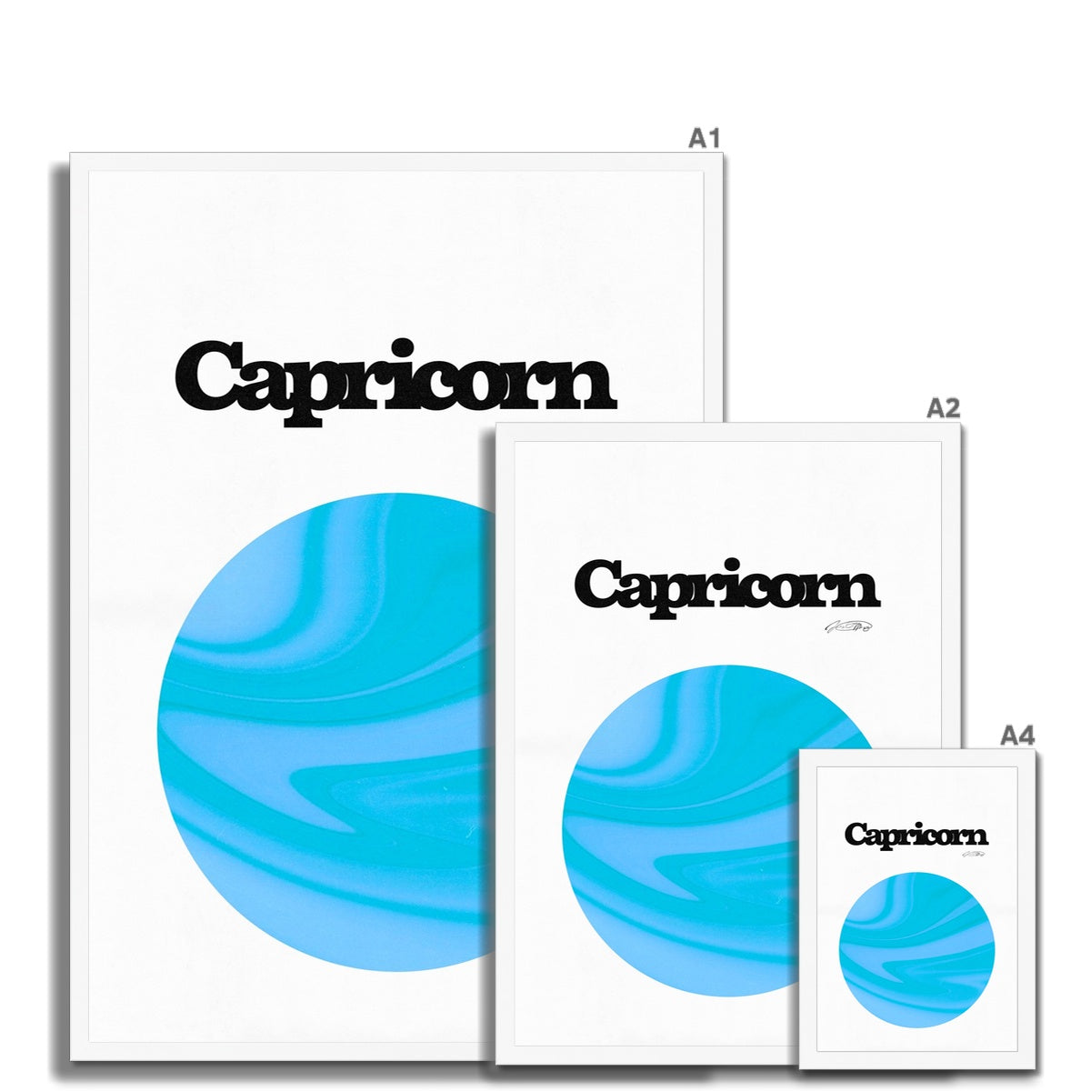 Our Capricorn Aura art print is the perfect wall art to show off your star sign. Find a zodiac gradient print or poster in our astrology collection.