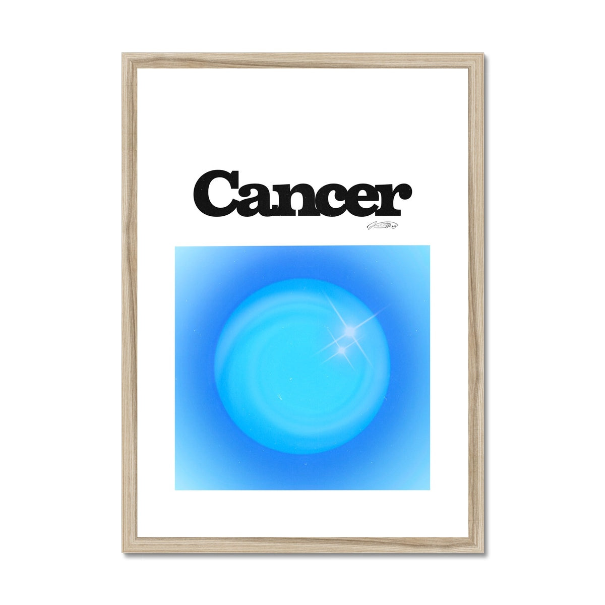 Our Cancer Aura art print is the perfect wall art to show off your star sign. Find a zodiac gradient print or poster in our astrology collection.