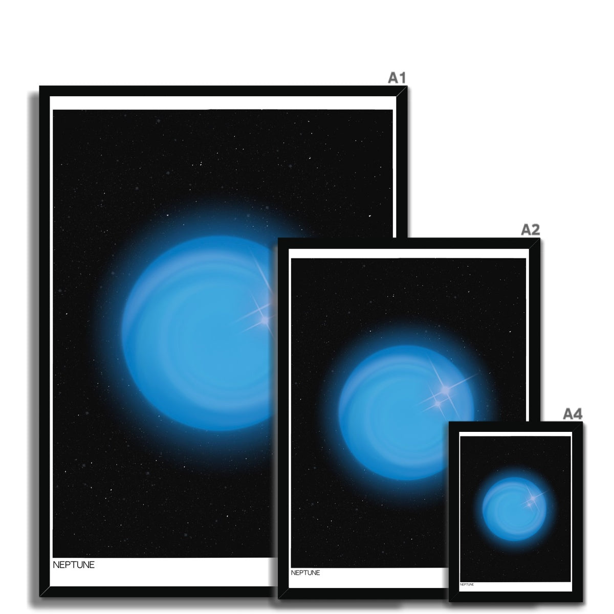 Cosmic aura wall art prints inspired from the sun, moon and stars. Abstract aura posters with dreamy gradients that make a stellar addition to any space.