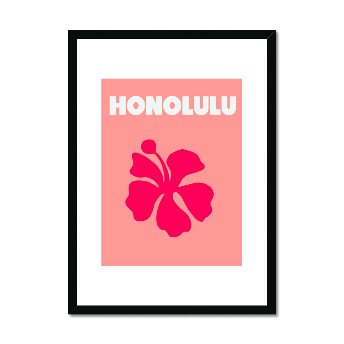 Honolulu Framed & Mounted Print