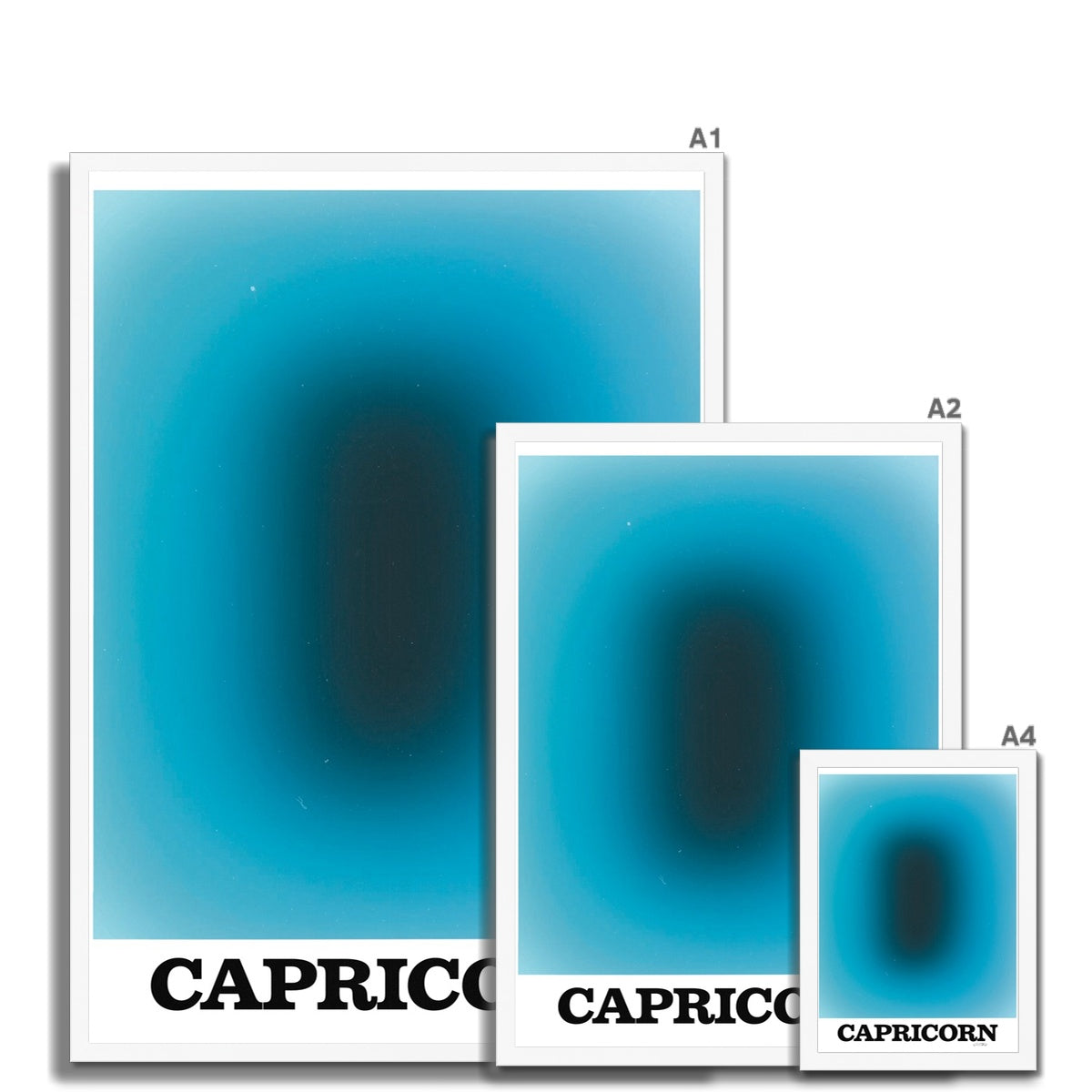 Our Capricorn Aura art print is the perfect wall art to show off your star sign. Find a zodiac gradient print or poster in our astrology collection.