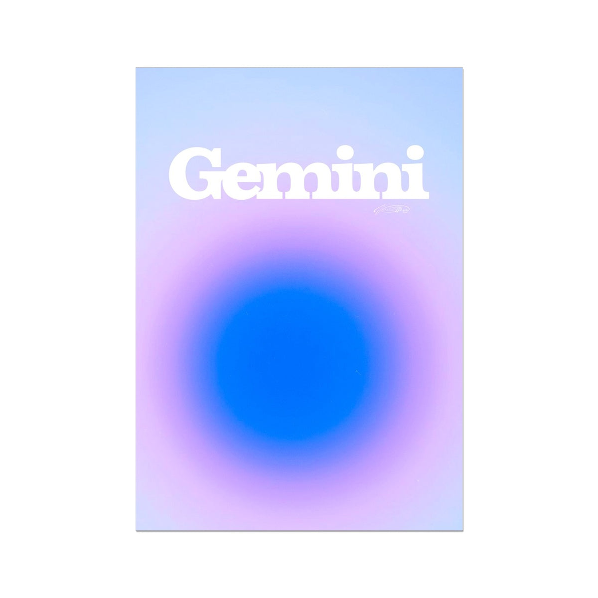 Our Gemini Aura art print is the perfect wall art to show off your star sign. Find a zodiac gradient print or poster in our astrology collection.