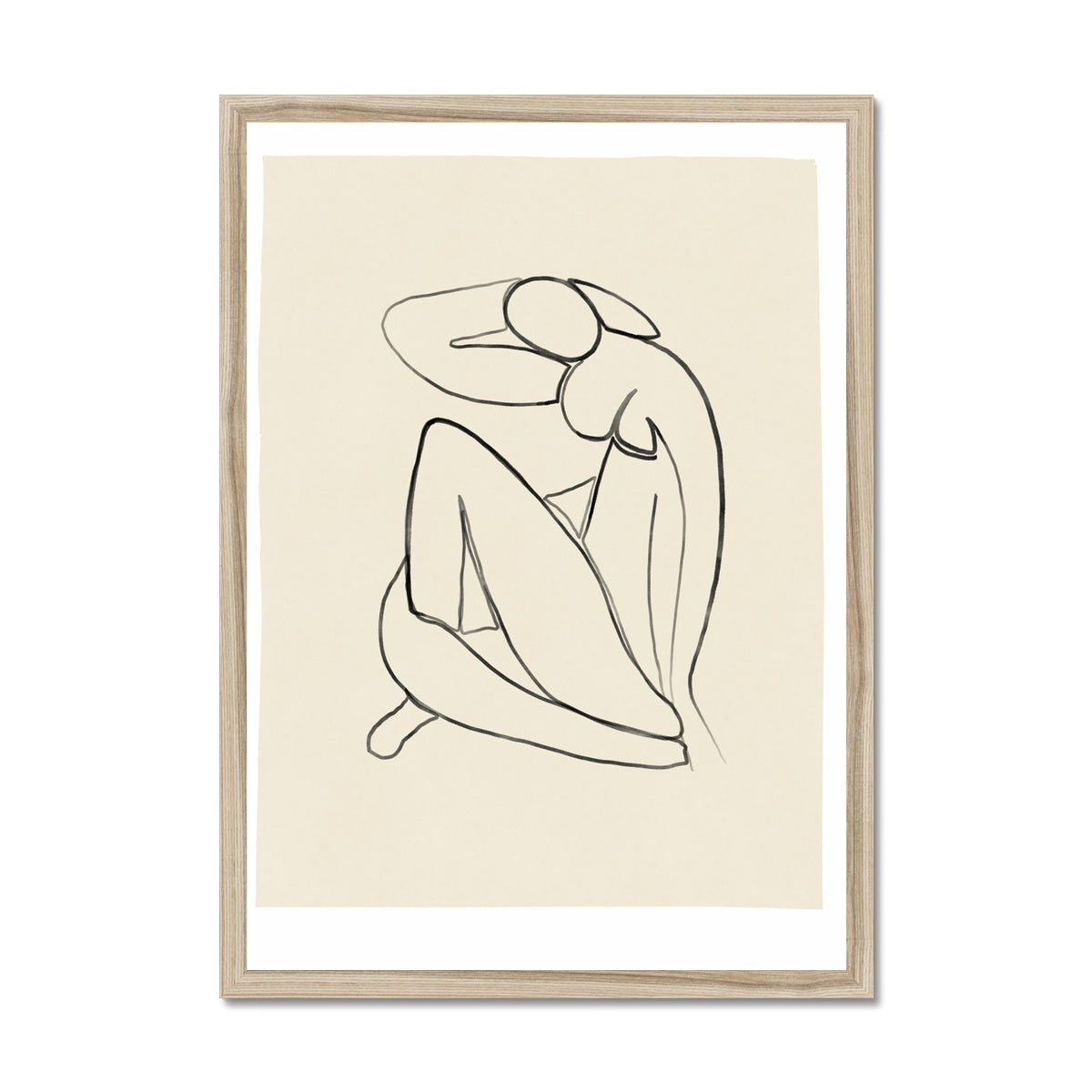 © les muses / Matisse wall art prints featuring nude figure cut outs or "Papiers Découpés" in a danish pastel style. Matisse exhibition posters with paper cut-outs. Berggruen & Cie museum prints for your gallery wall.