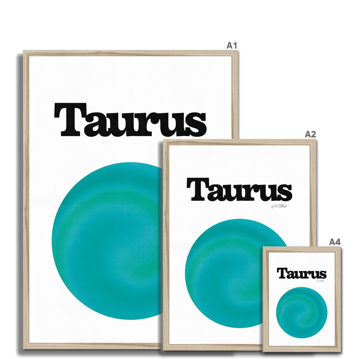 Our Taurus Aura art print is the perfect wall art to show off your star sign. Find a zodiac gradient print or poster in our astrology collection.