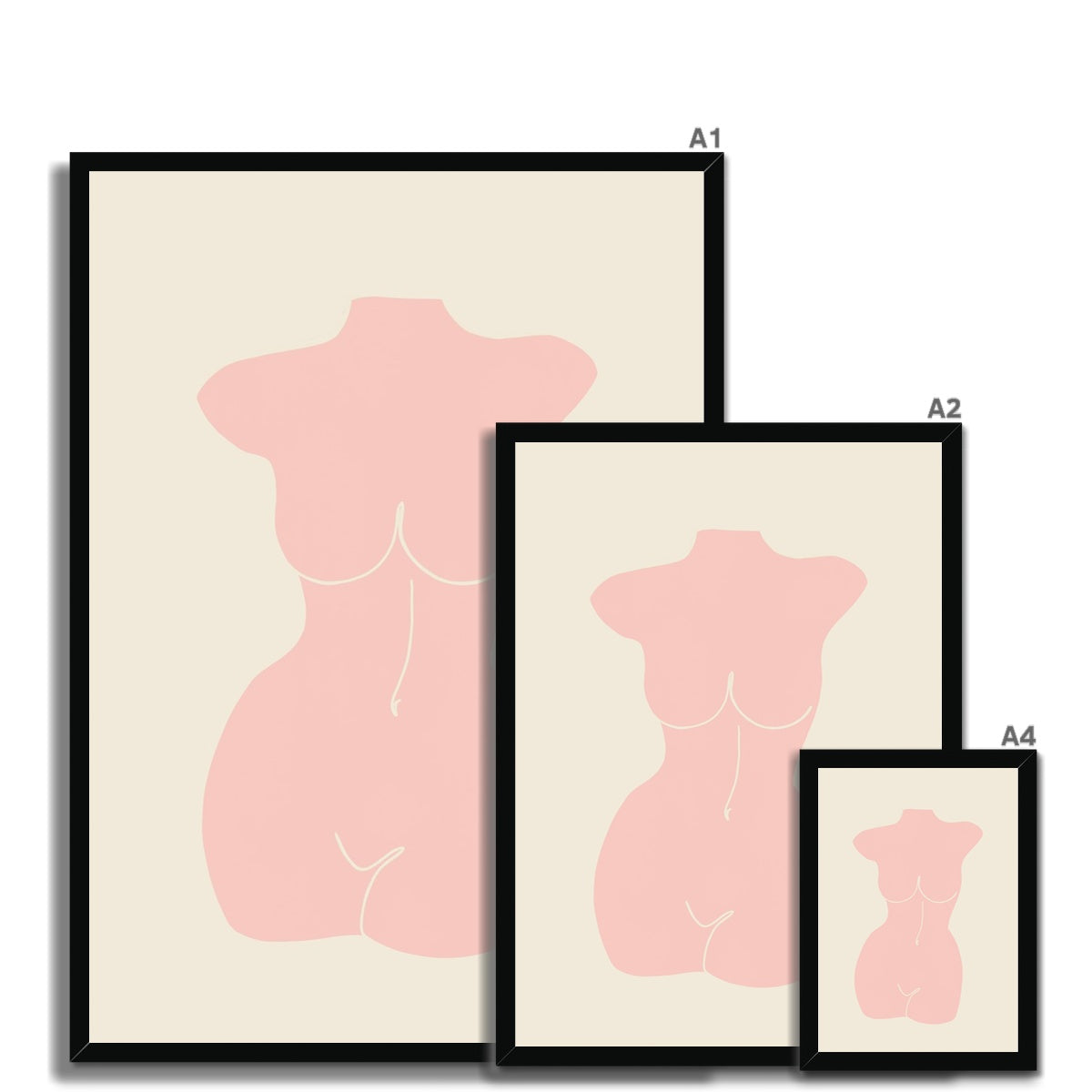 © les muses / Matisse wall art prints featuring nude figure cut outs or "Papiers Découpés" in a danish pastel style. Matisse exhibition posters with paper cut-outs. Berggruen & Cie museum prints for your gallery wall.