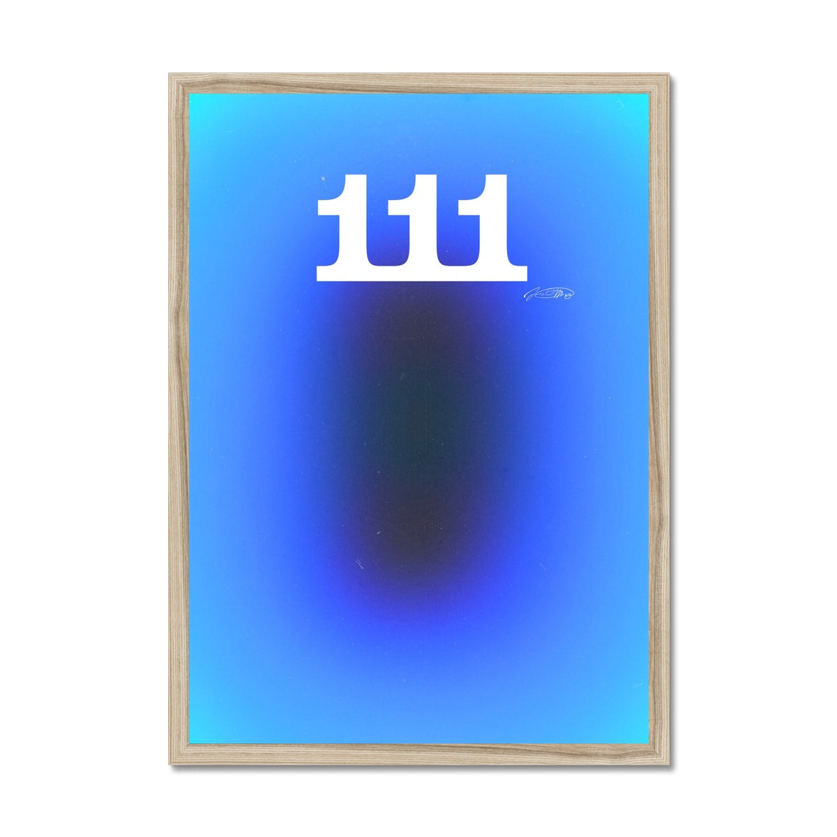 An angel number art print with a gradient aura. Add a touch of angel energy to your walls with a angel number auras. The perfect wall art posters to create a soft and dreamy aesthetic with your apartment or dorm decor. 111 Intuition: Trust Your Gut & Listen To Your Heart