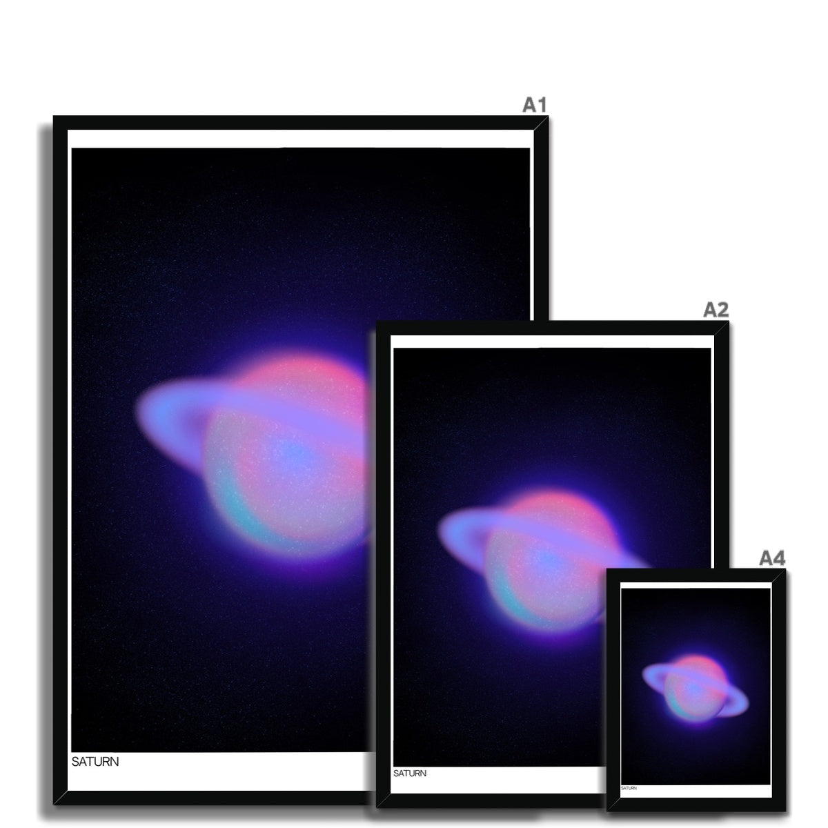 Cosmic aura wall art prints inspired from the sun, moon and stars. Abstract aura posters with dreamy gradients that make a stellar addition to any space.