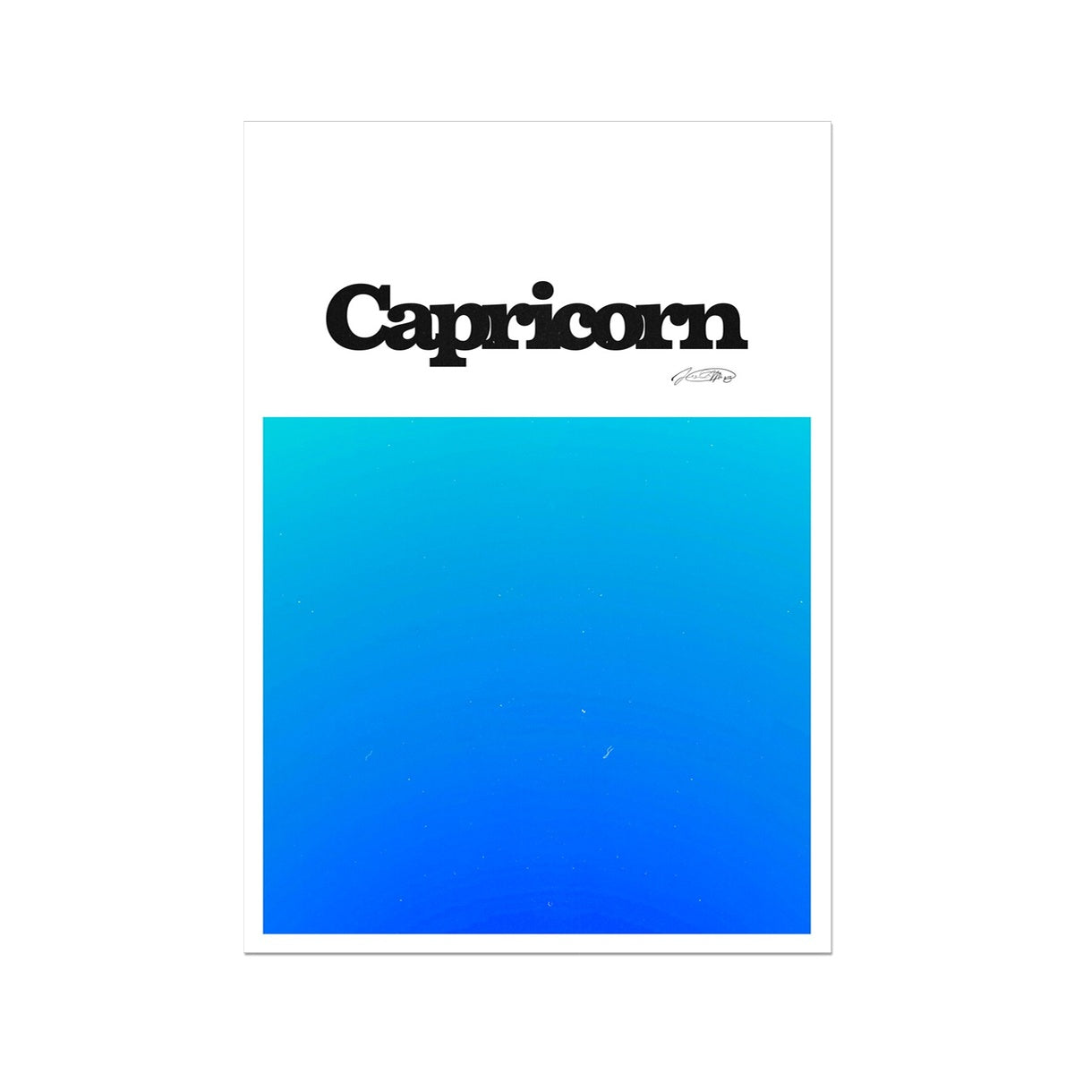 Our Capricorn Aura art print is the perfect wall art to show off your star sign. Find a zodiac gradient print or poster in our astrology collection.