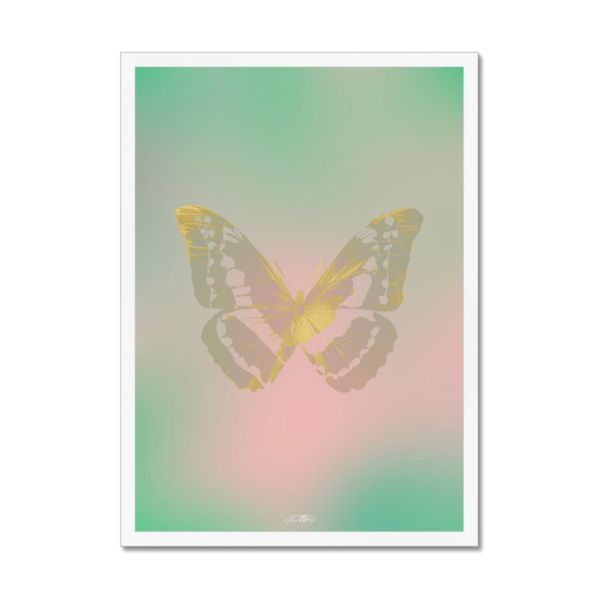 © les muses / Psyches is a collection of butterfly art prints featuring original illustrations of butterflies in an array with aura, gradient and glitter colors. The collection was inspired from the formal greek word psyche, thought to be the soul of the dead, and is comprised of over a hundred dreamy danish pastel butterfly posters, with silver and gold foil options. 