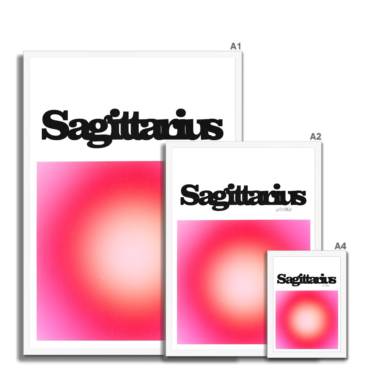 Our Sagittarius Aura art print is the perfect wall art to show off your star sign. Find a zodiac gradient print or poster in our astrology collection.
