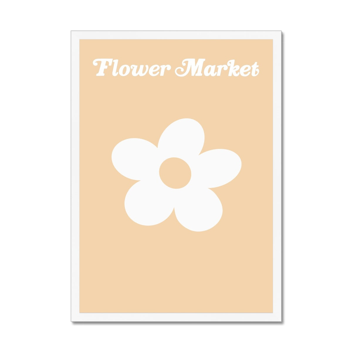 © les muses / Our Flower Market / Daisy collection features wall art with retro daisy designs under original hand drawn typography. Danish pastel posters full of daisies to brighten up any gallery wall. 