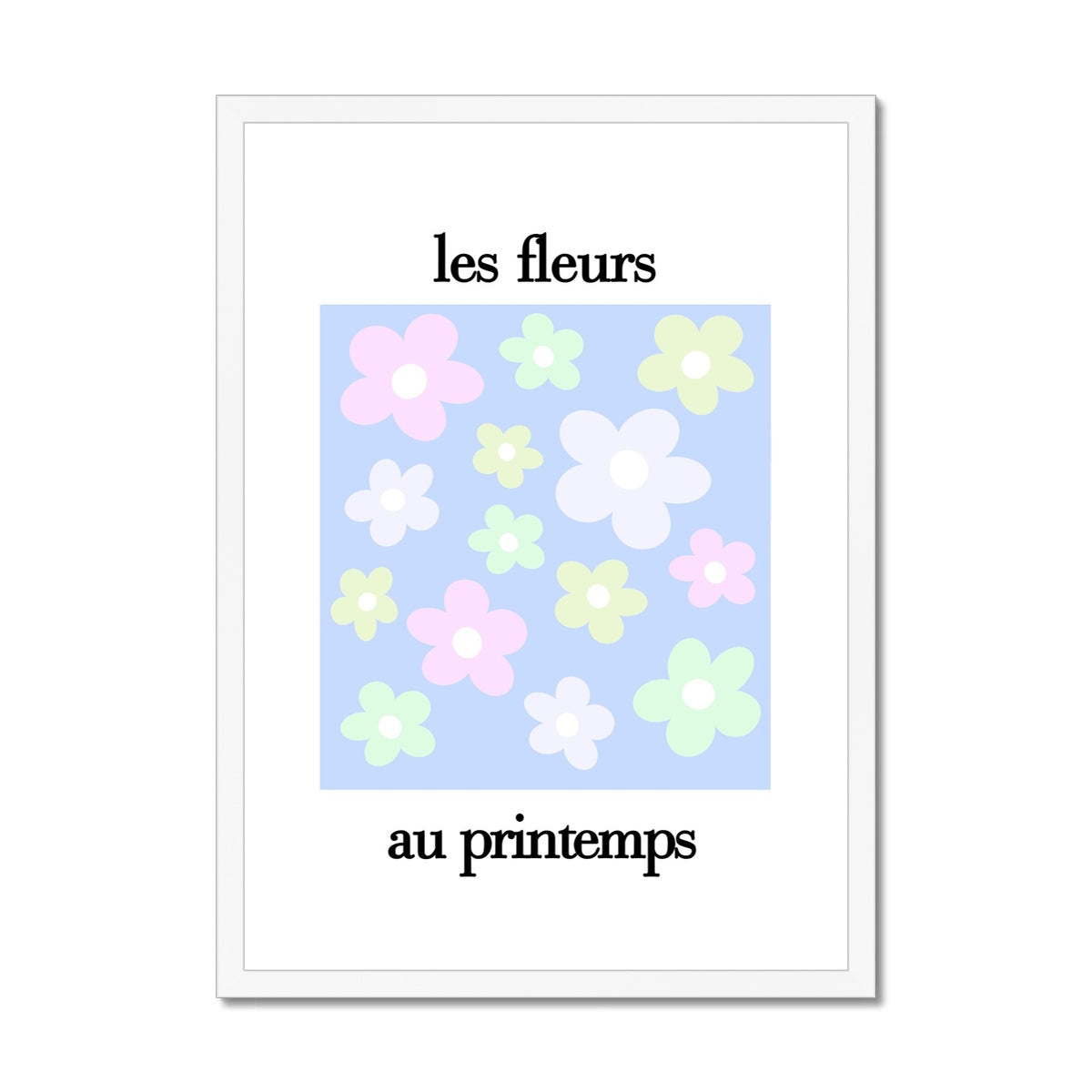 les fleurs Framed & Mounted Print