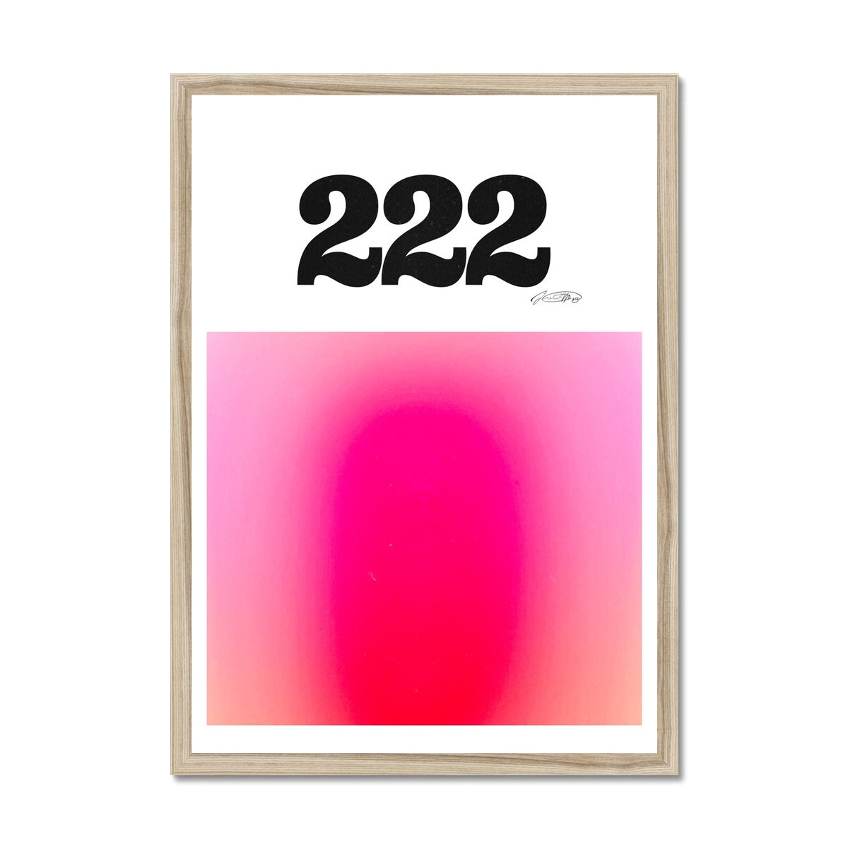 An angel number art print with a gradient aura. Add a touch of angel energy to your walls with a angel number auras. The perfect wall art posters to create a soft and dreamy aesthetic with your apartment or dorm decor. 222 Alignment: You Are In The Right Place And The Right Time.