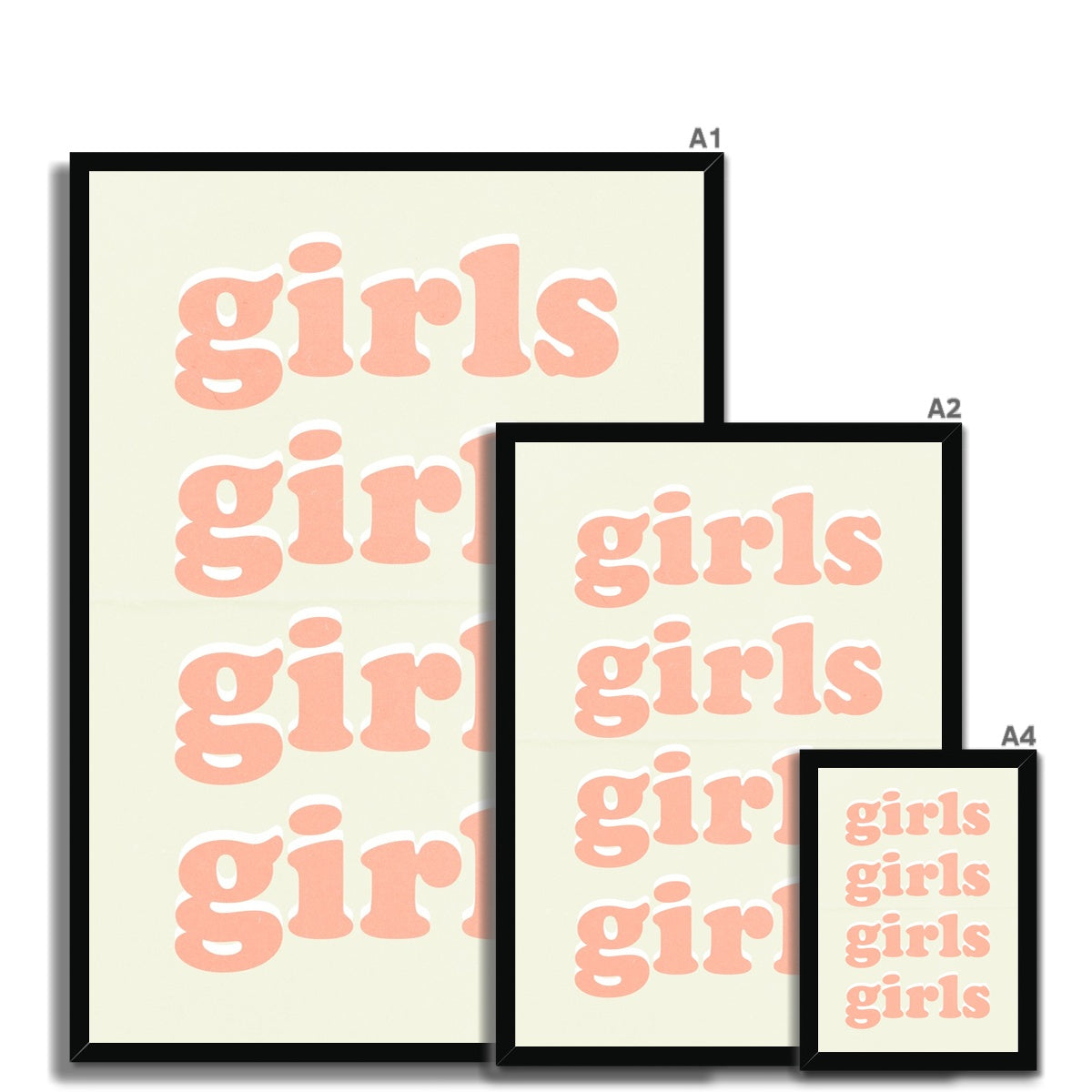 © les muses / Cool vintage typography art prints drawing from 90s grunge, girly Y2K and groovy 70s aesthetics. Retro style wall art and funky posters for trendy apartment or dorm decor with a killer aesthetic.