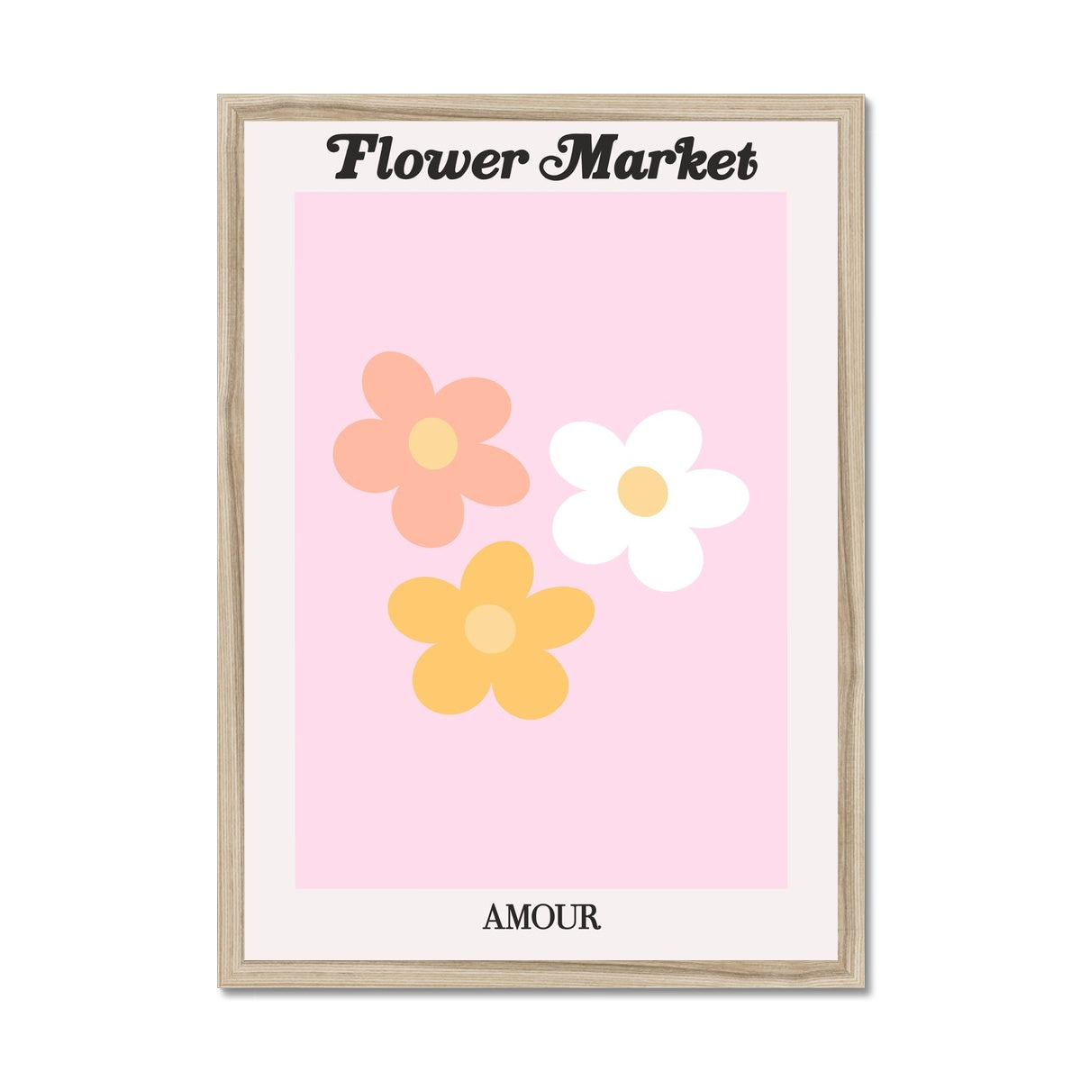 Our Flower Market collection features wall art with vibrant floral illustrations under original hand drawn typography. Danish pastel posters full of flowers that will brighten up any gallery wall. The full resolution art prints of our popular Flower Market and Fruit Market designs are available only from Les Muses. 