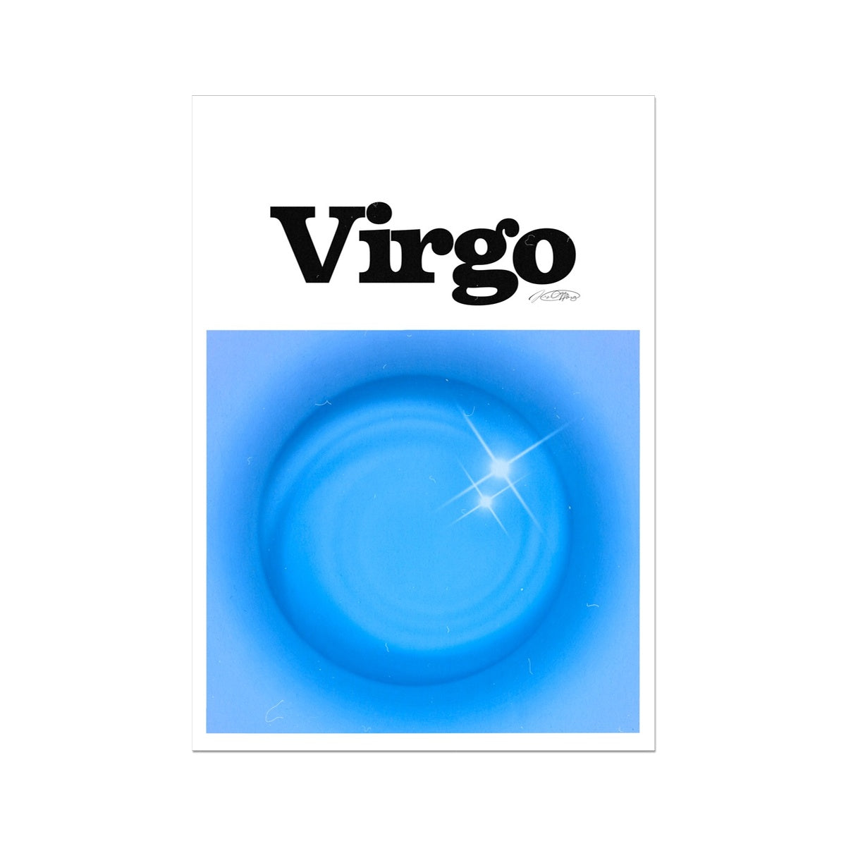 Virgo Aura art print by Les Muses. Zodiac sign wall art. Astrology artwork collection.