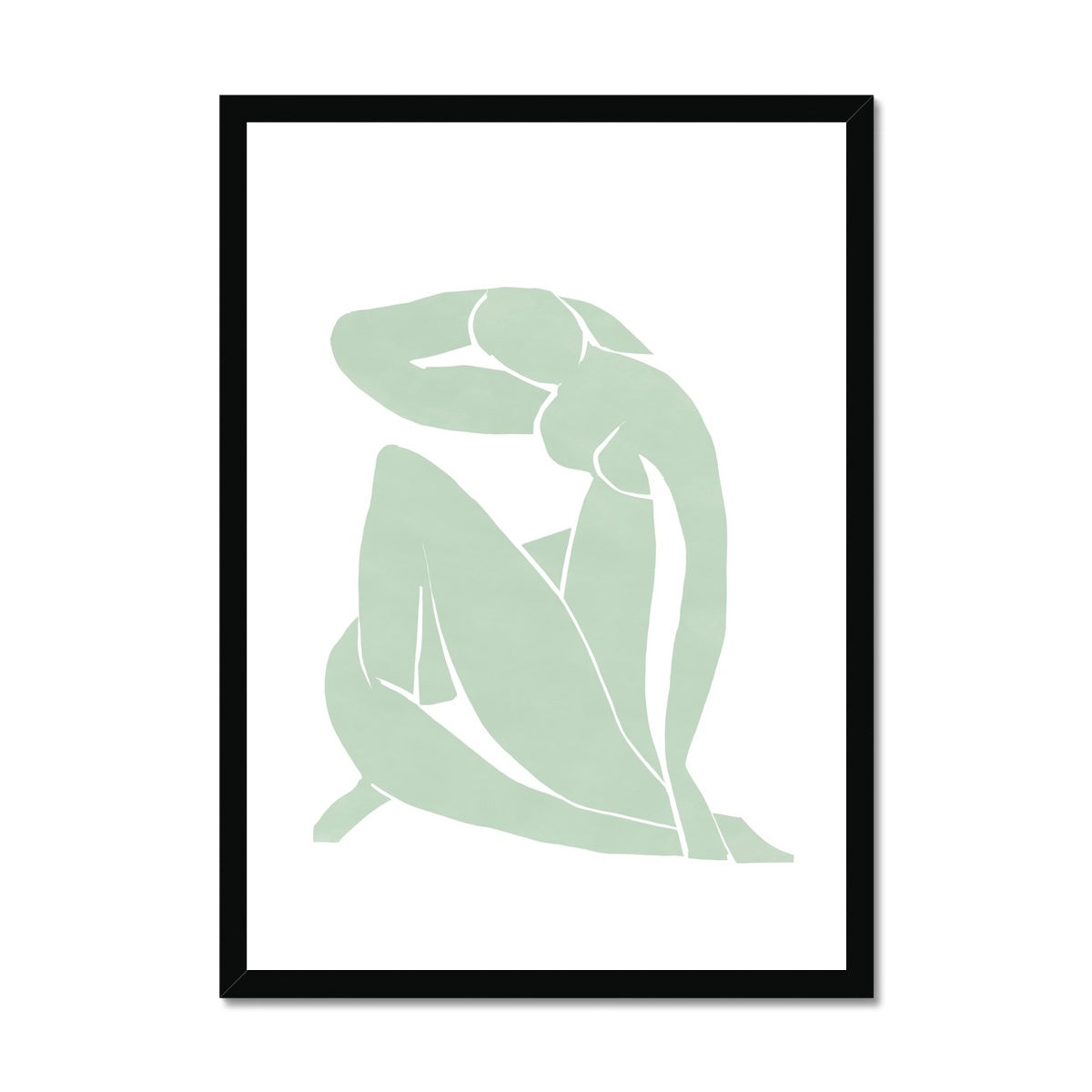 © les muses / Matisse wall art prints featuring nude figure cut outs or "Papiers Découpés" in a danish pastel style. Matisse exhibition posters with paper cut-outs. Berggruen & Cie museum prints for your gallery wall.