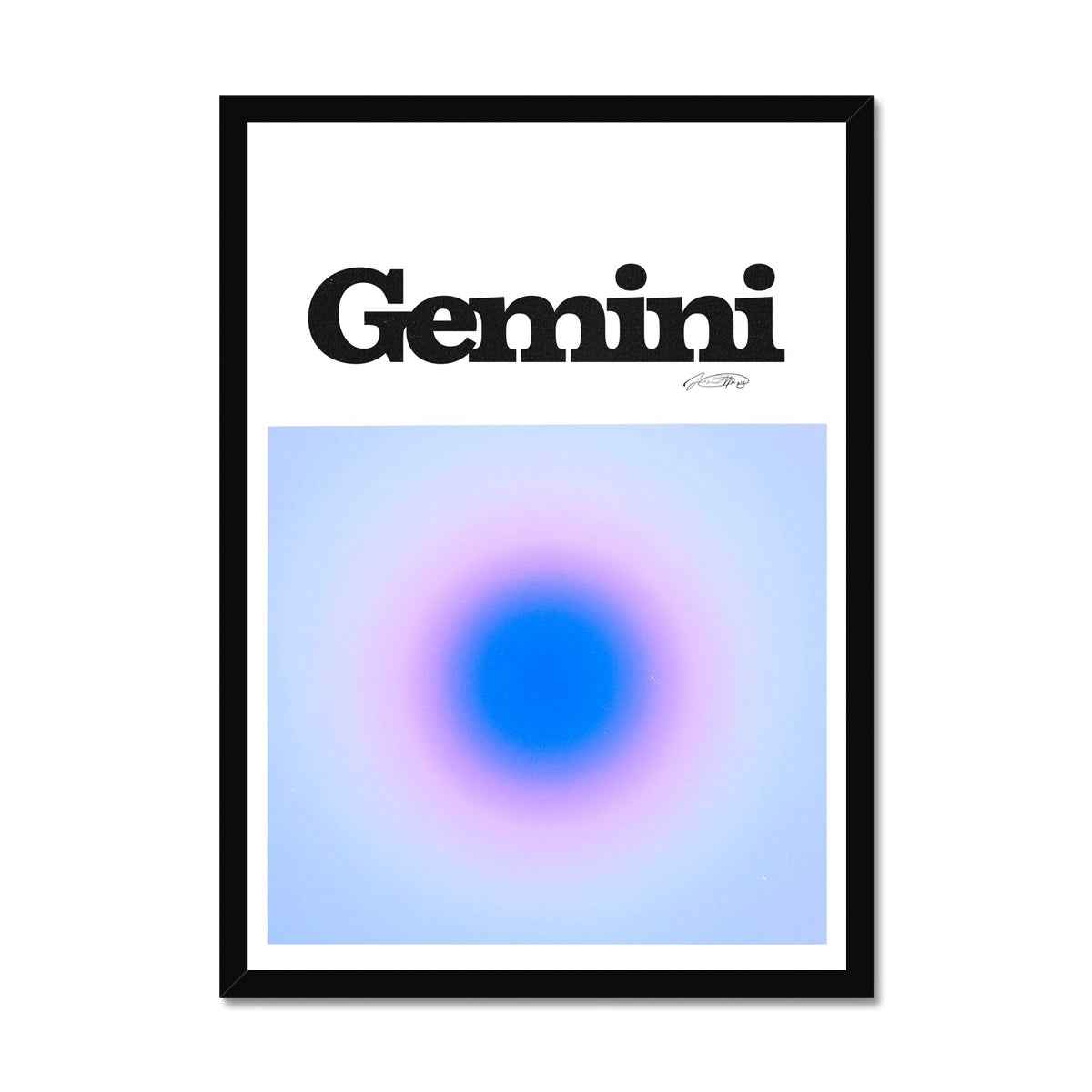 Our Gemini Aura art print is the perfect wall art to show off your star sign. Find a zodiac gradient print or poster in our astrology collection.