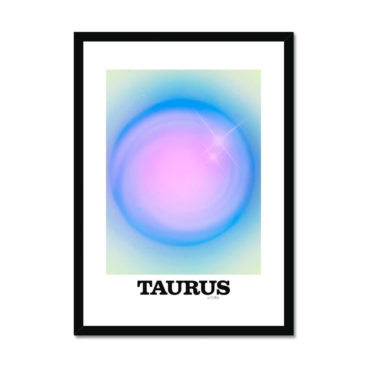 Our Taurus Aura art print is the perfect wall art to show off your star sign. Find a zodiac gradient print or poster in our astrology collection.