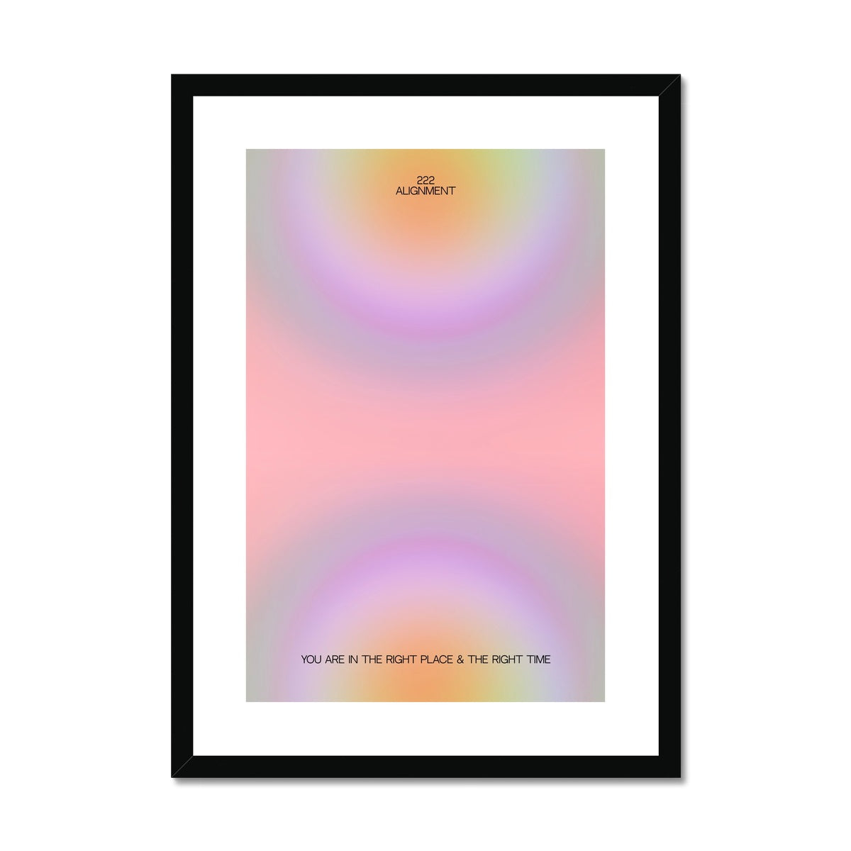 222 alignment Framed & Mounted Print