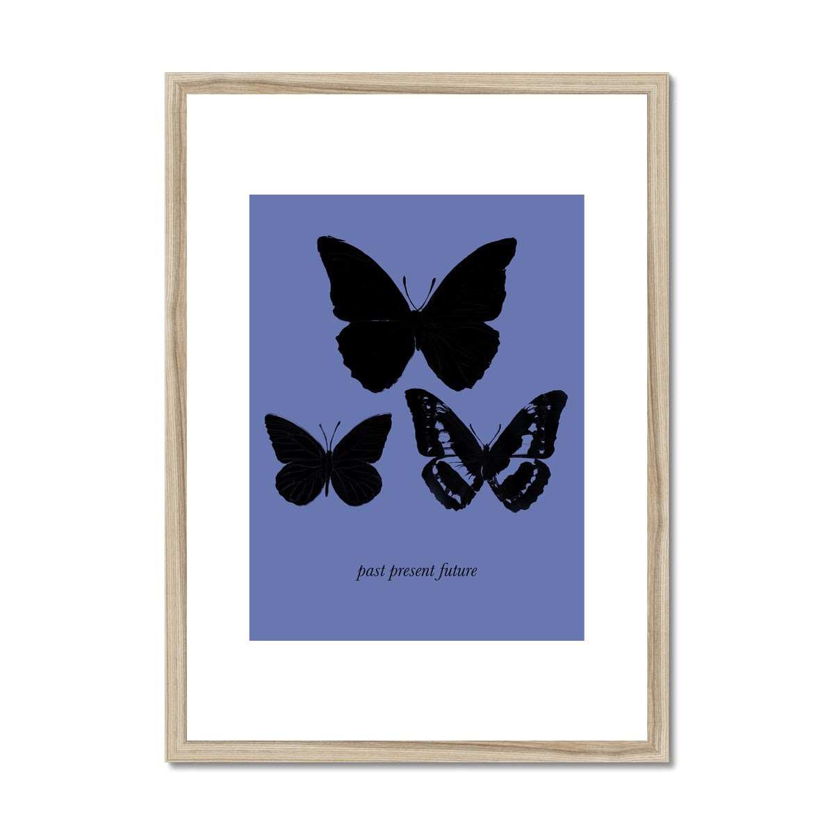 The Butterfly Effect / Past Present Future Framed & Mounted Print