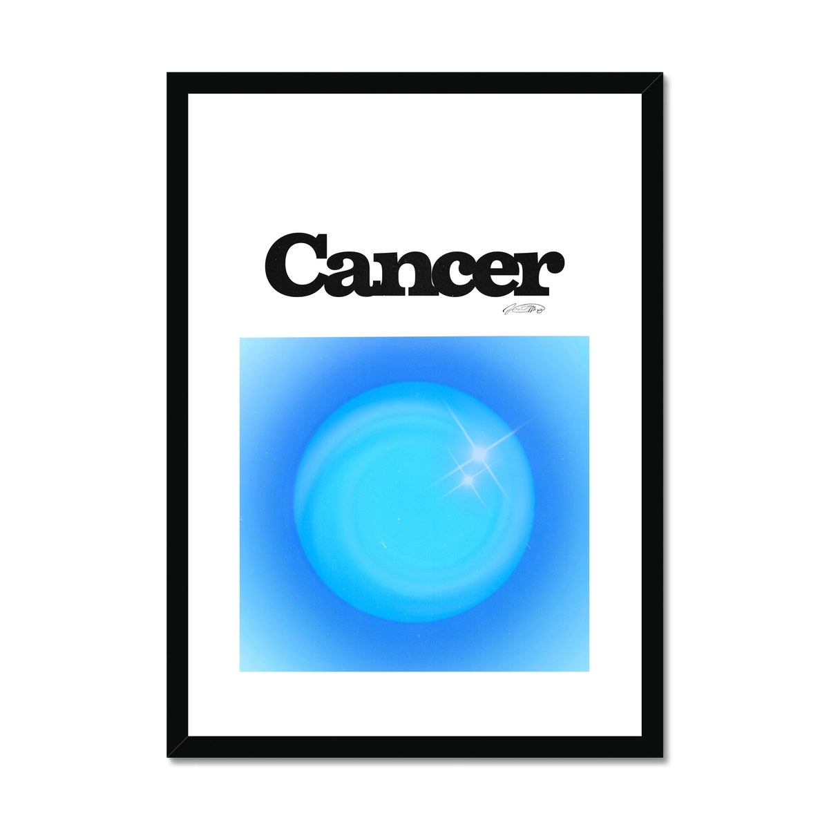 Our Cancer Aura art print is the perfect wall art to show off your star sign. Find a zodiac gradient print or poster in our astrology collection.