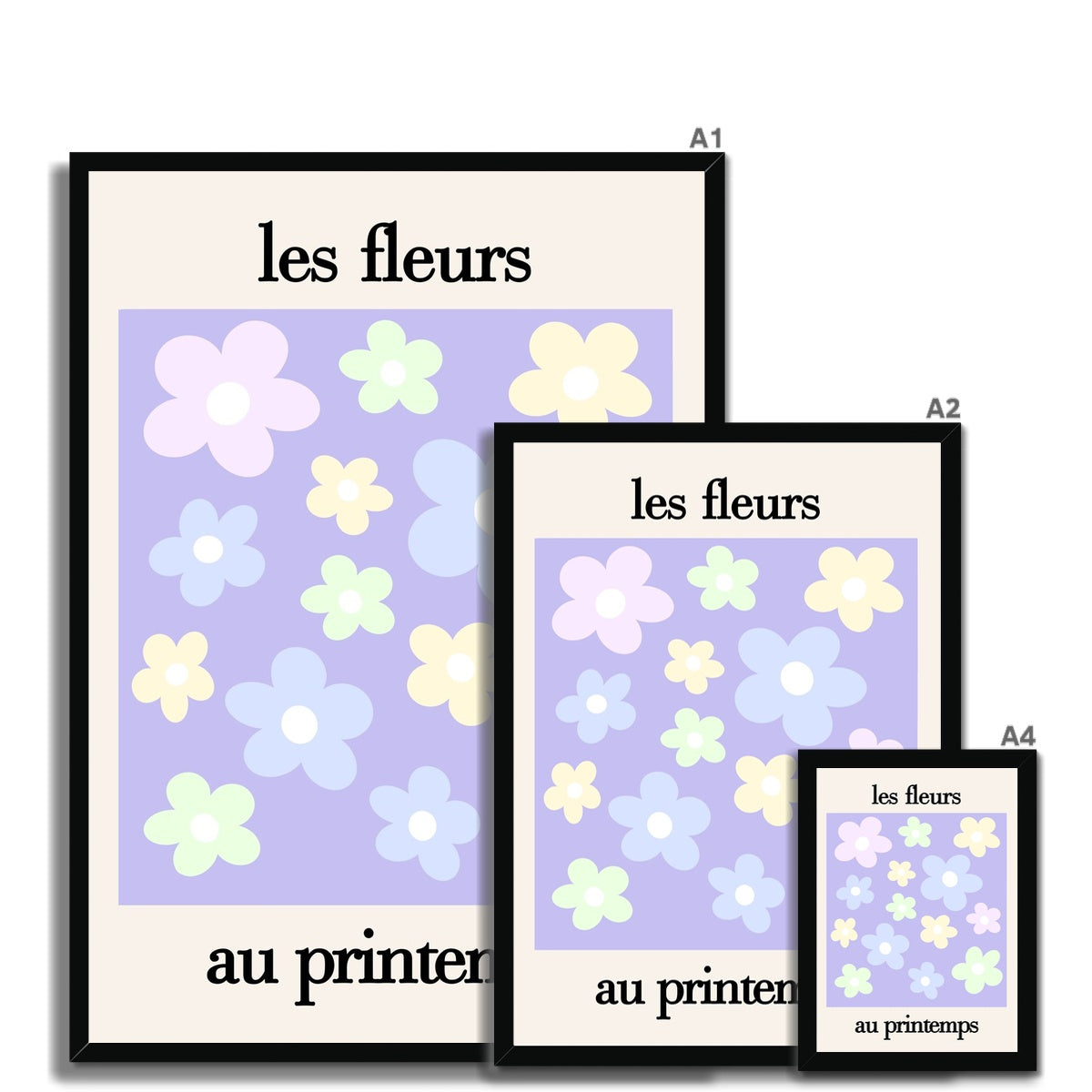 les fleurs Framed Print