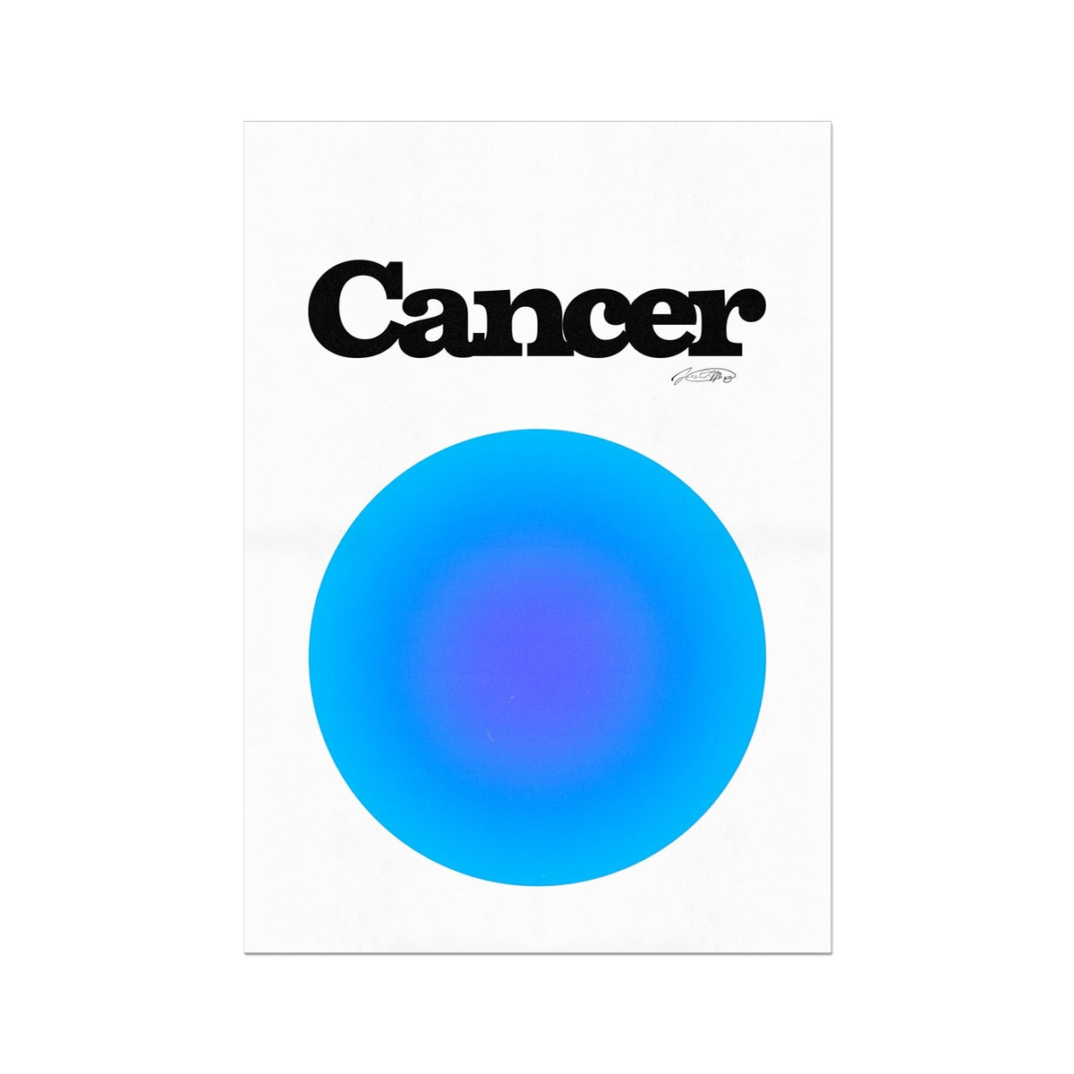 Our Cancer Aura art print is the perfect wall art to show off your star sign. Find a zodiac gradient print or poster in our astrology collection.