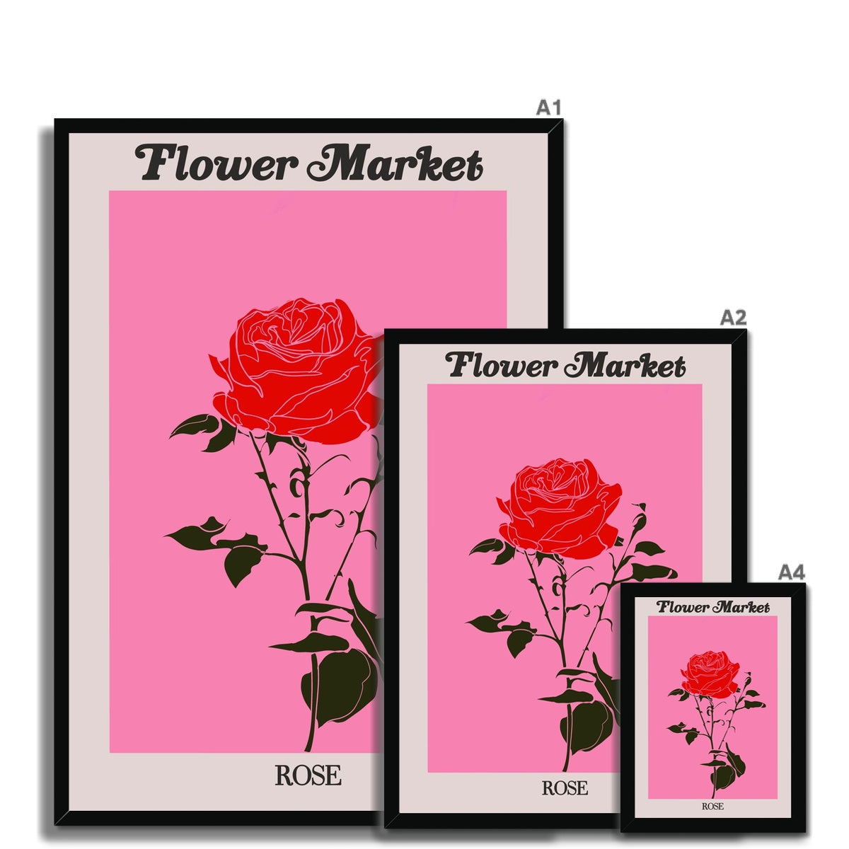 Our Flower Market collection features wall art with vibrant floral illustrations under original hand drawn typography. Danish pastel posters full of flowers that will brighten up any gallery wall. The full resolution art prints of our popular Flower Market and Fruit Market designs are available only from Les Muses. 