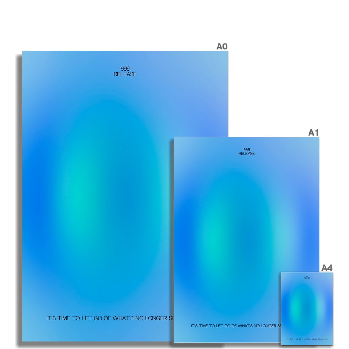 An angel number art print with a gradient aura. Add a touch of angel energy to your walls with a angel number auras. The perfect wall art posters to create a soft and dreamy aesthetic with your apartment or dorm decor. 999 Release: It’s Time To Let Go Of What’s No Longer Serving You.