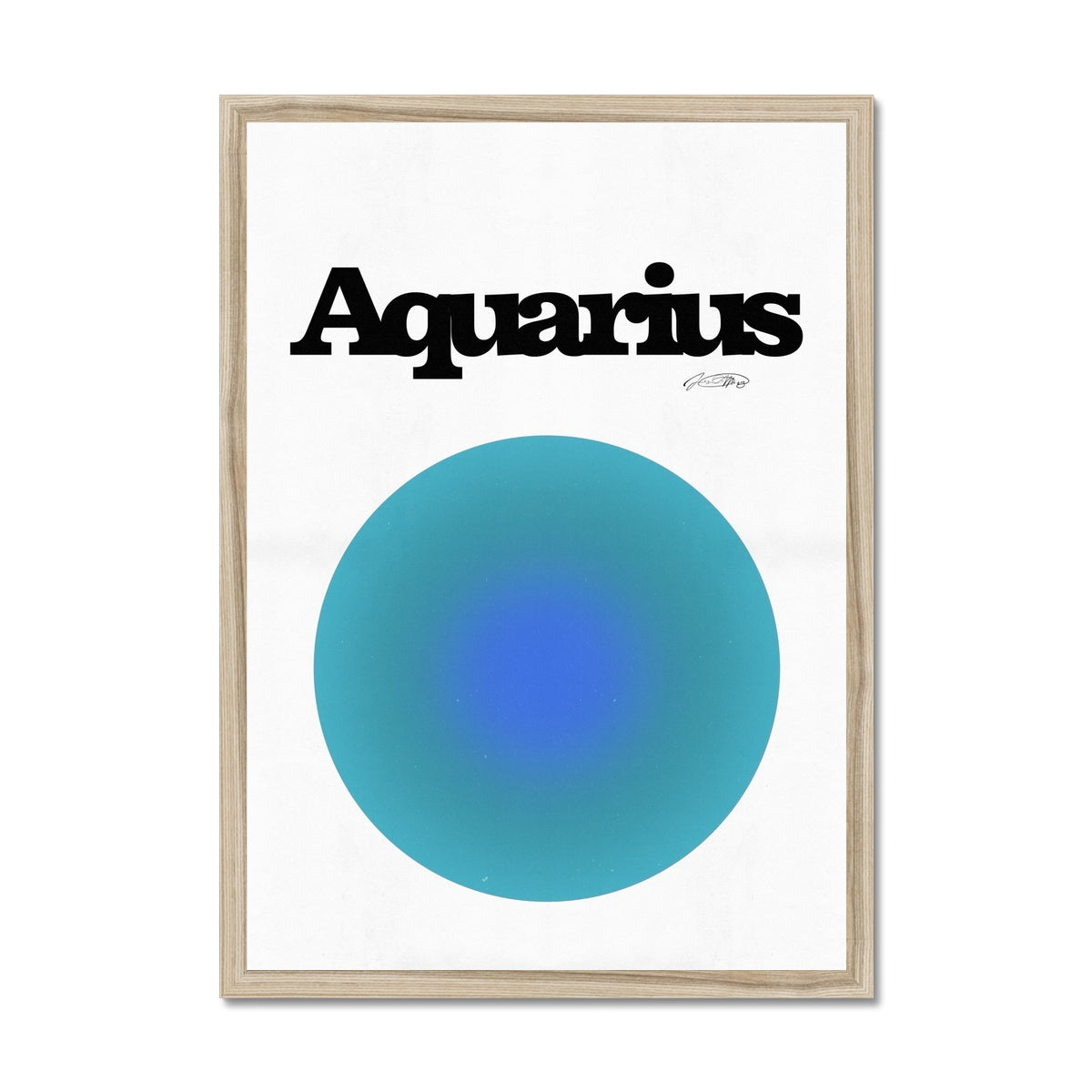 Our Aquarius Aura art print is the perfect wall art to show off your star sign. Find a zodiac gradient print or poster in our astrology collection.