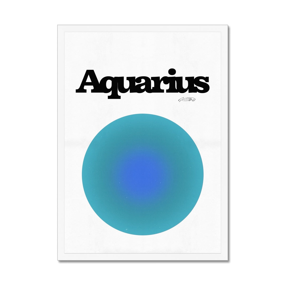 Our Aquarius Aura art print is the perfect wall art to show off your star sign. Find a zodiac gradient print or poster in our astrology collection.