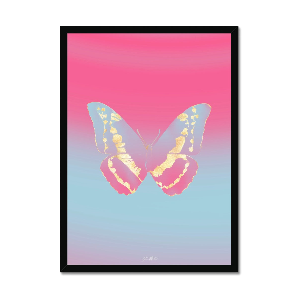 © les muses / Psyches is a collection of butterfly art prints featuring original illustrations of butterflies in an array with aura, gradient and glitter colors. The collection was inspired from the formal greek word psyche, thought to be the soul of the dead, and is comprised of over a hundred dreamy danish pastel butterfly posters, with silver and gold foil options. 