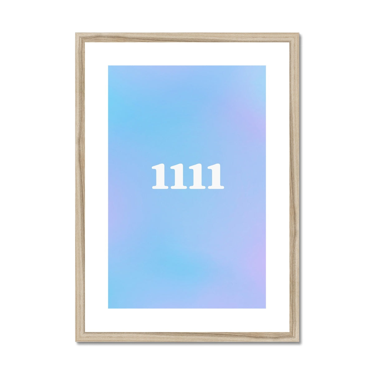 An angel number art print with a gradient aura. Add a touch of angel energy to your walls with a angel number auras. The perfect wall art posters to create a soft and dreamy aesthetic with your apartment or dorm decor. 1111 Magic Hour: Make A Wish.