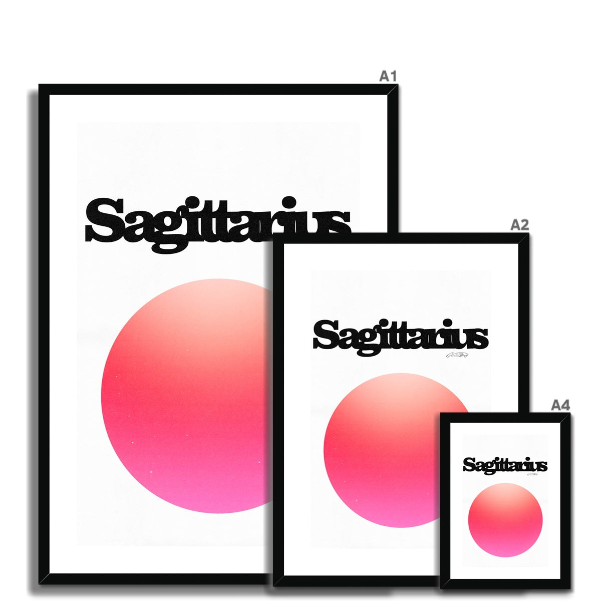 Our Sagittarius Aura art print is the perfect wall art to show off your star sign. Find a zodiac gradient print or poster in our astrology collection.
